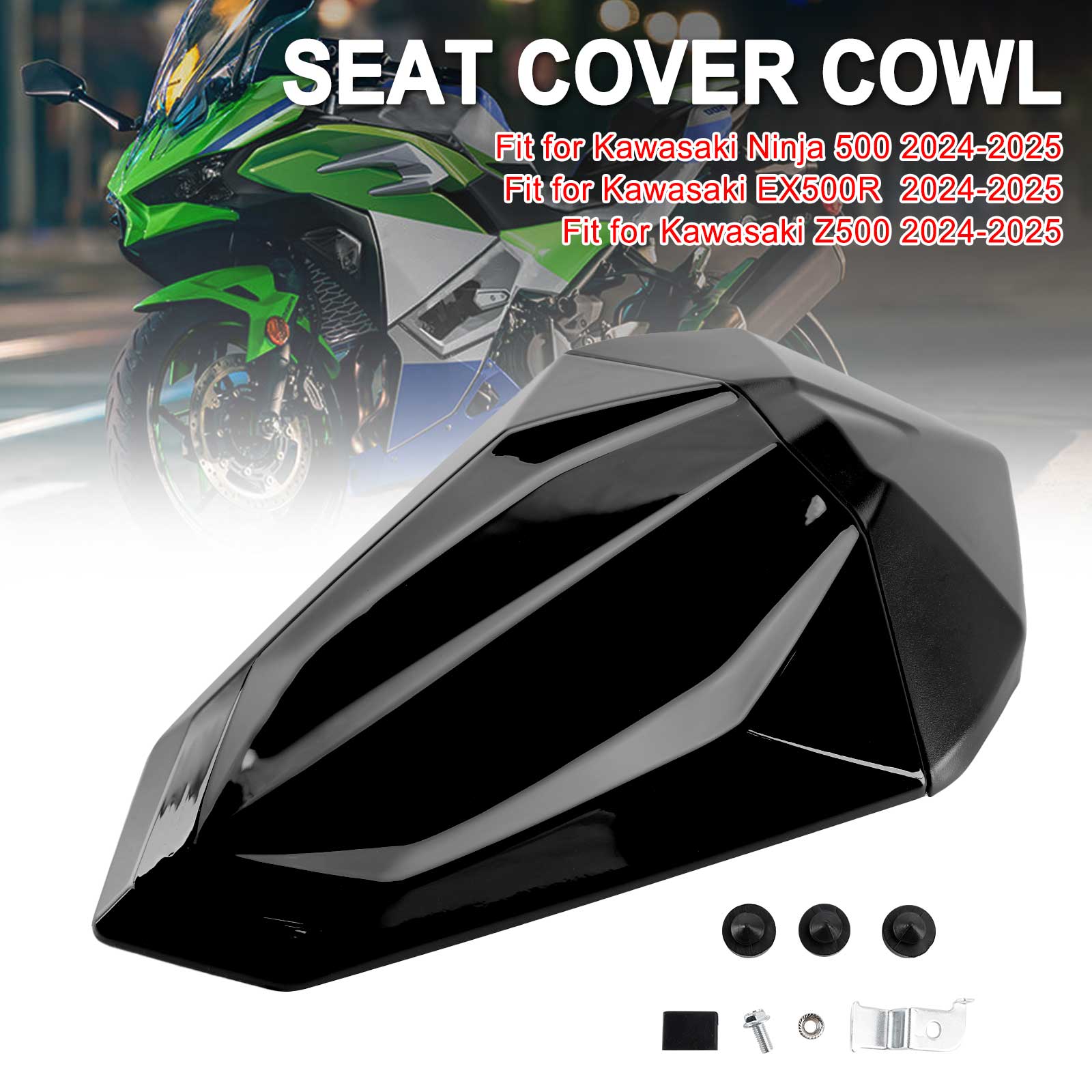2024-2025 Kawasaki Ninja 500 EX500R Z500 Tail Rear Seat Fairing Cowl