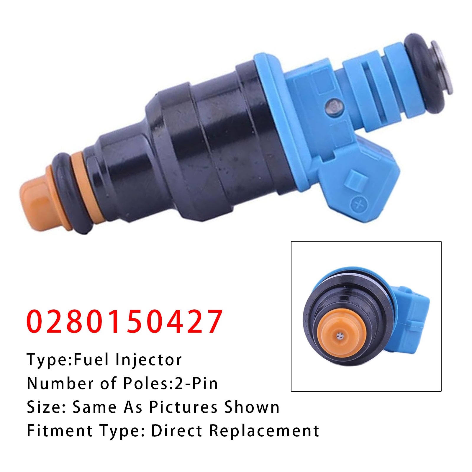 1Pcs Fuel Injector For Opel Astra Cavalier Calibra 2.0L 0280150427