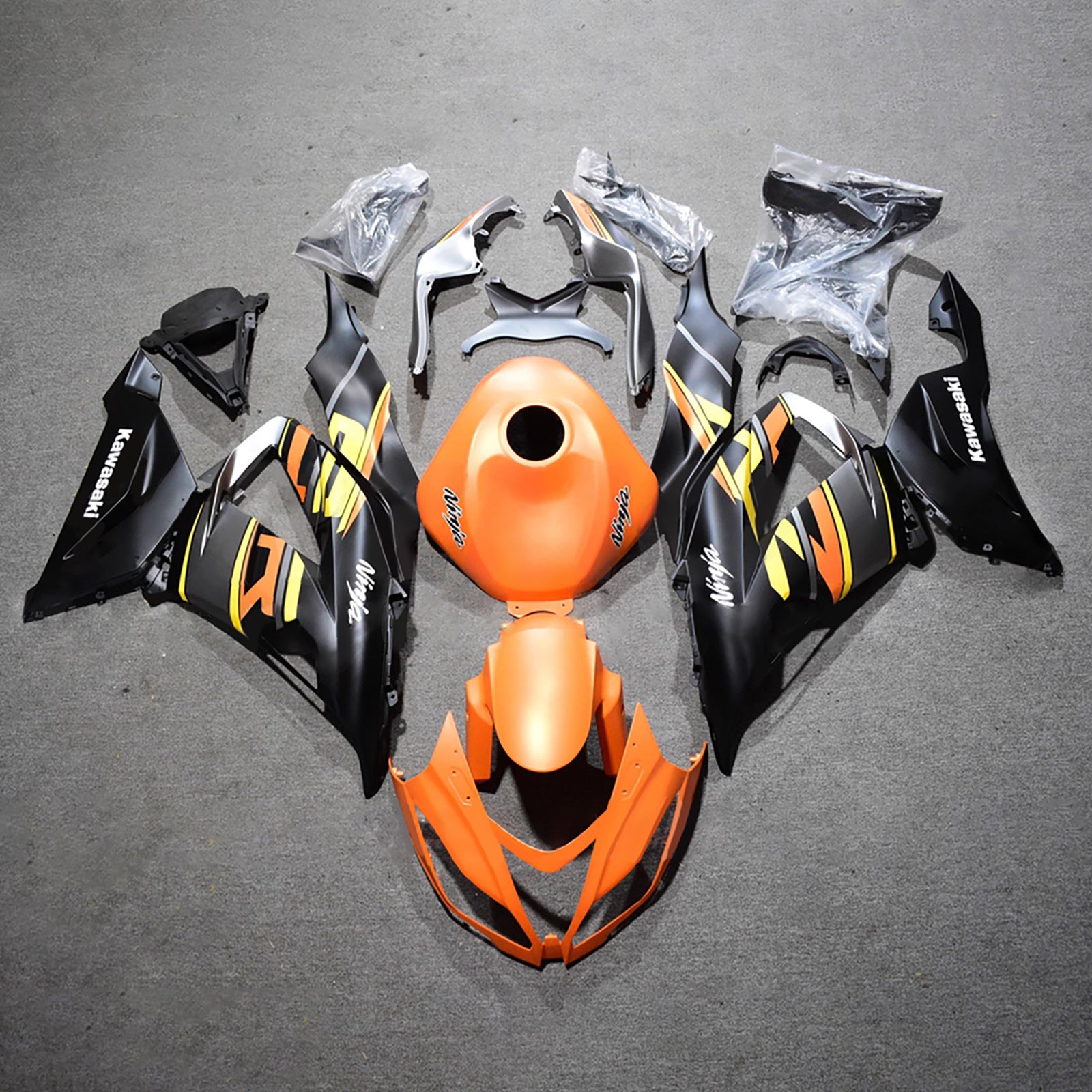Injection Fairing Kit Bodywork Plastic ABS fit For Kawasaki ZX6R 636 2013-2018