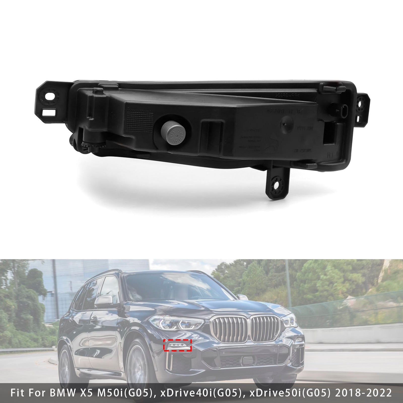 2018-2022 BMW X5 G05 1 Pcs LED Front Right Fog Light 63177406366