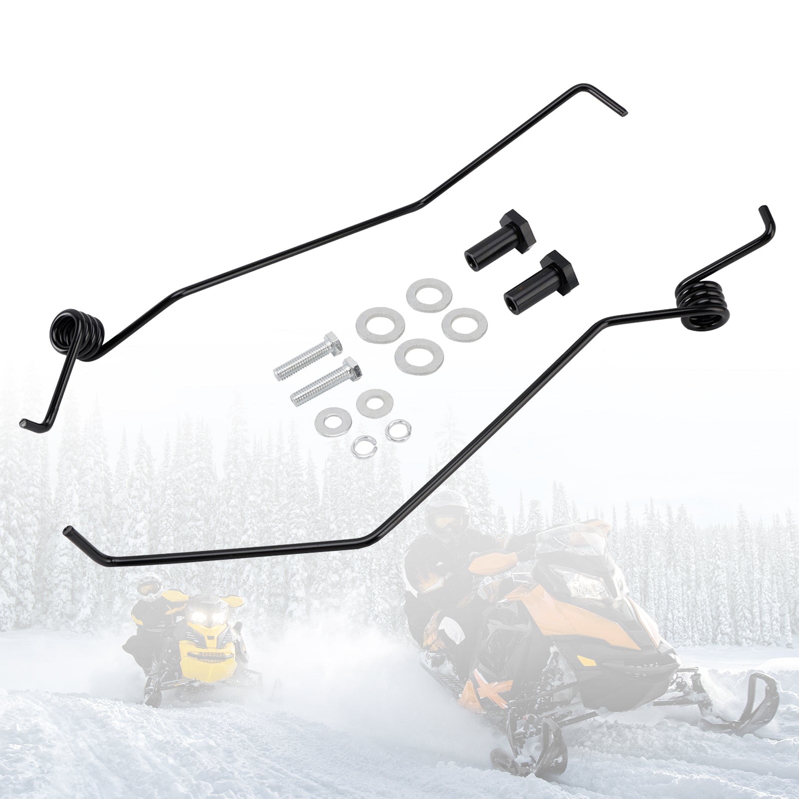 Sneeuwscooter-ijskrabberset 4E565768 Universeel voor Polaris Switchback Titan