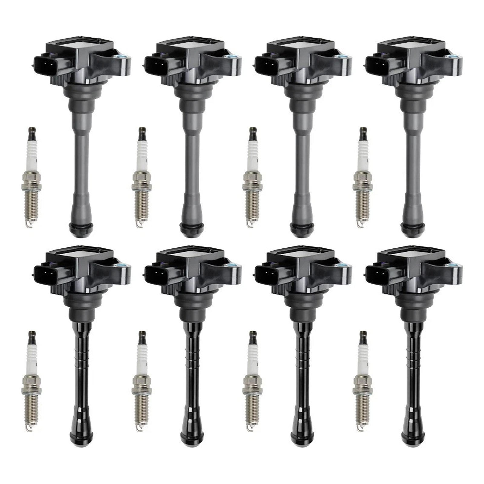 2017-2020 Nissan Titan 5.6L V8 8X Ignition Coil & Spark Plug UF812 UF813