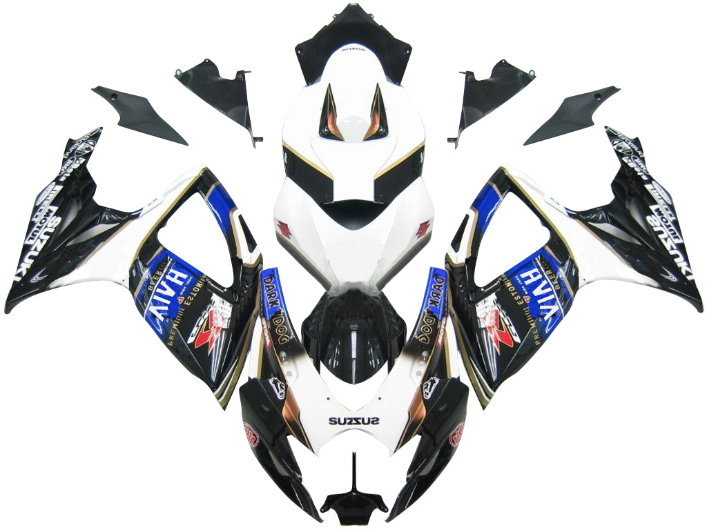 2006-2007 Suzuki GSXR 600 750 Black Blur Viru Beer Racing Fairings Generic