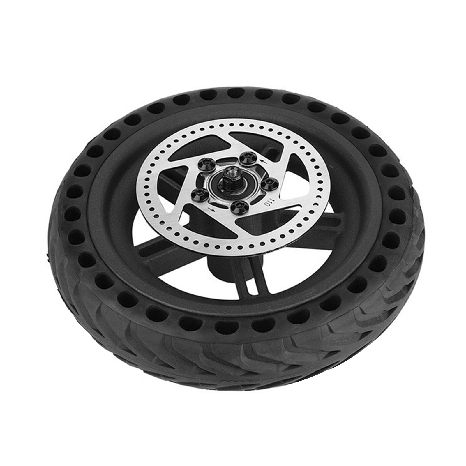 8.5" honeycomb runflat tire rear wheel+hub+disc brake disc For M365/1S/LITE