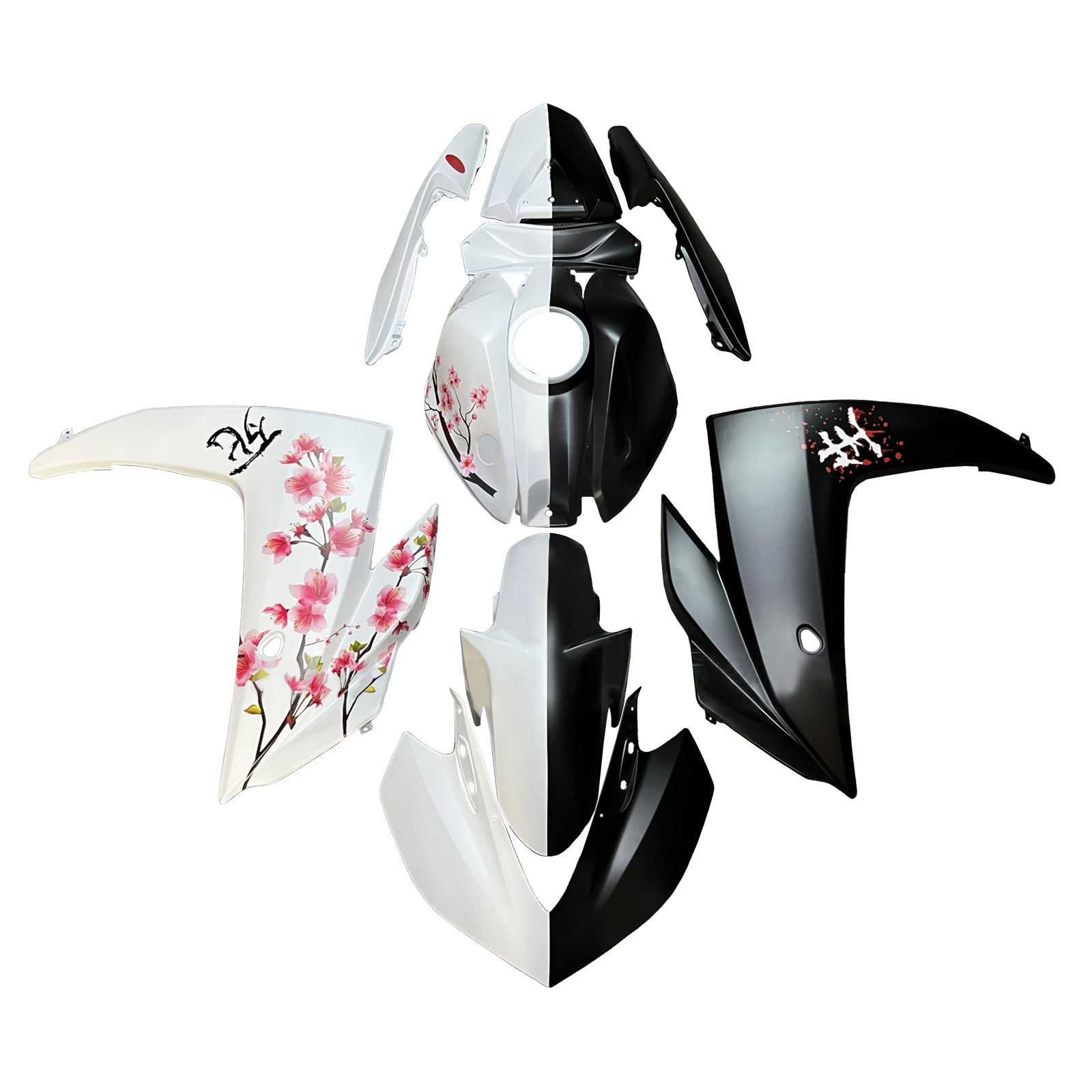 Kit de carénage d'injection carrosserie ABS pour Yamaha YZF-R3 2014-2018 R25 2015-2017