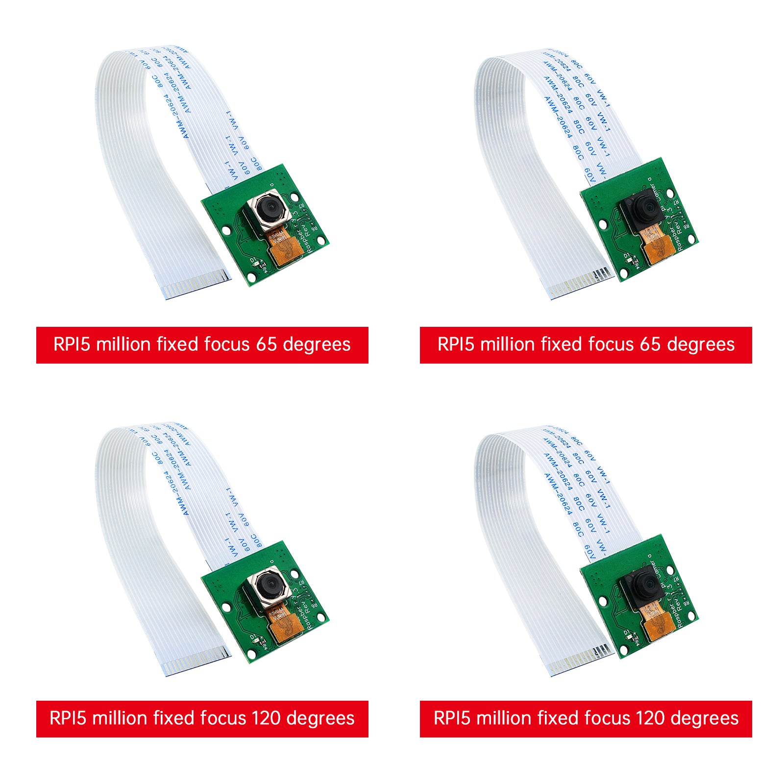 Raspberry Pi 4B Camera 5 Miljoen OV5647 HD Cameramodule Vaste Focus/Autofocus