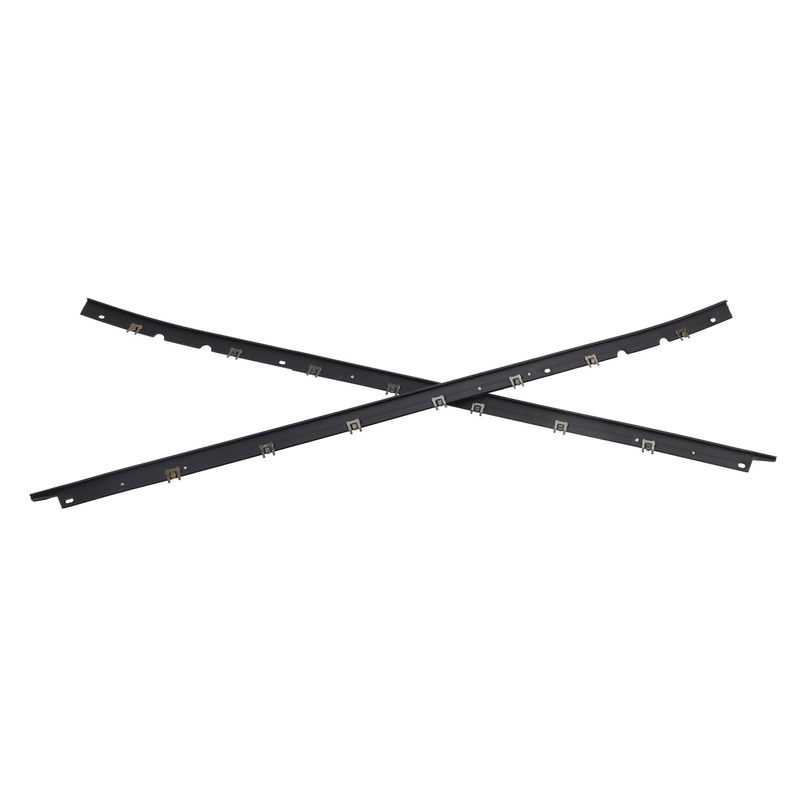 1984-1996 C4 Corvettes Conductor + Panel de puerta lateral del pasajero Sellos de ventana exterior