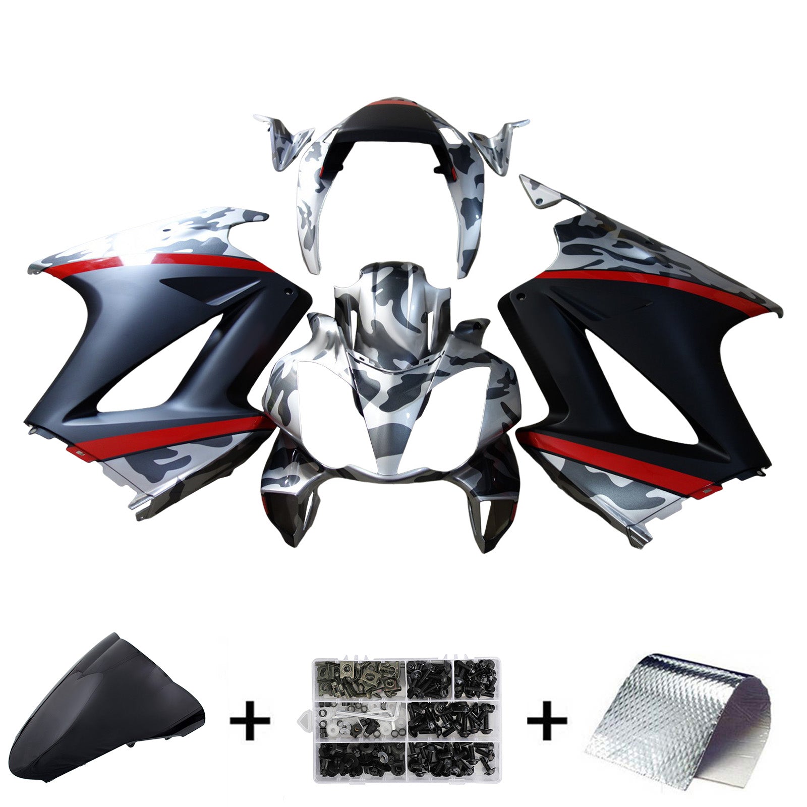 Injection ABS Plastic Bodywork Fairing Fit For Honda VFR800 2002-2012