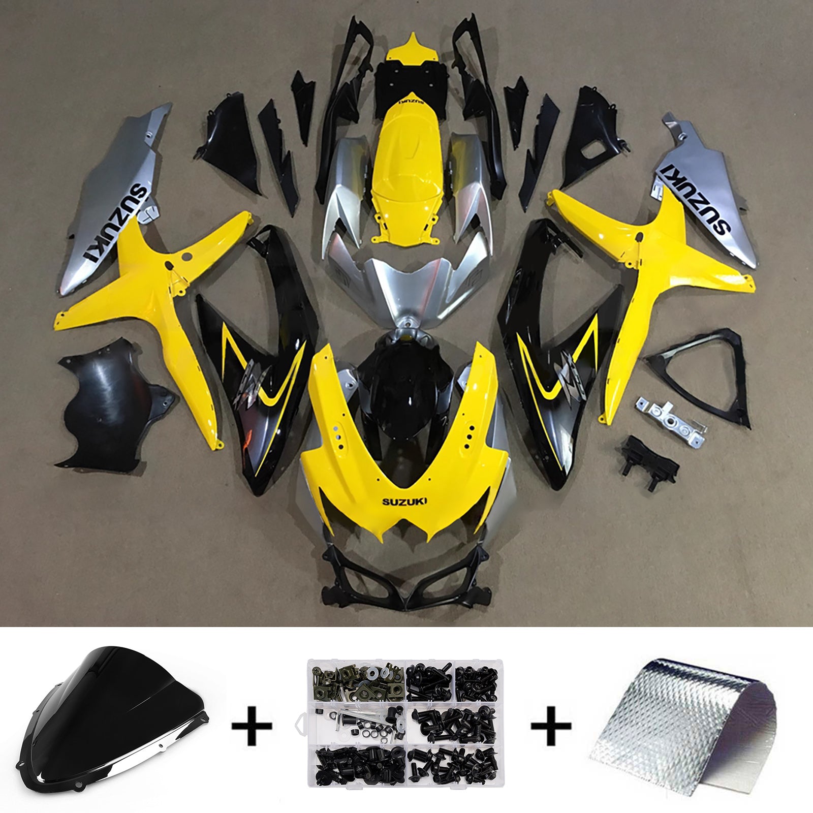 Injection Fairing Kit Bodywork Plastic ABS For Suzuki GSXR 600/750 2008-2010 K8