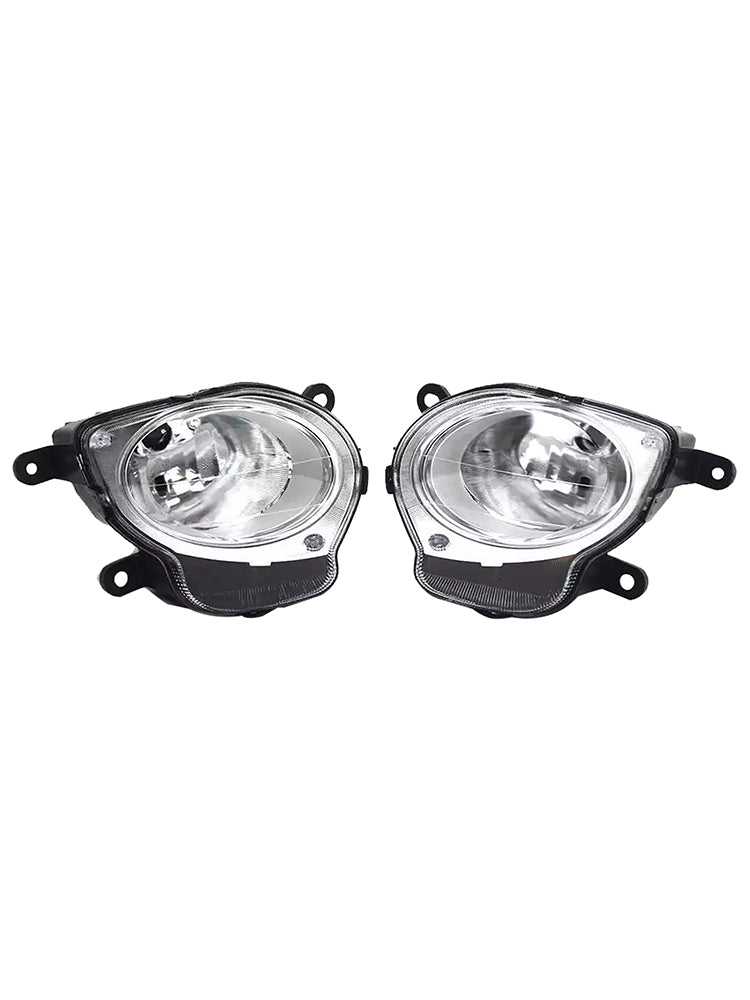 Left+Right High Beam Headlight Headlamp For Fiat 500 Hatchback 2008-2015