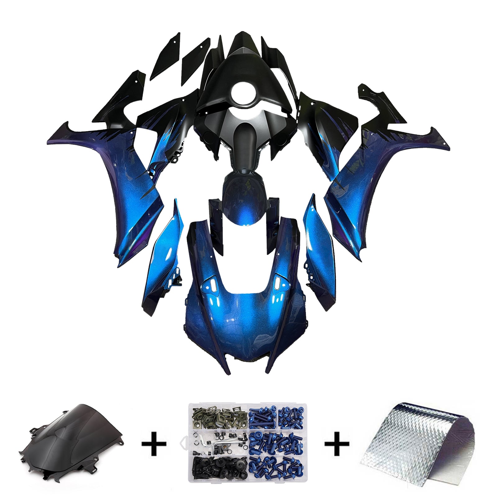 Kit de carenado de inyección, carrocería de plástico ABS apto para Yamaha YZF-R1 2020-2025