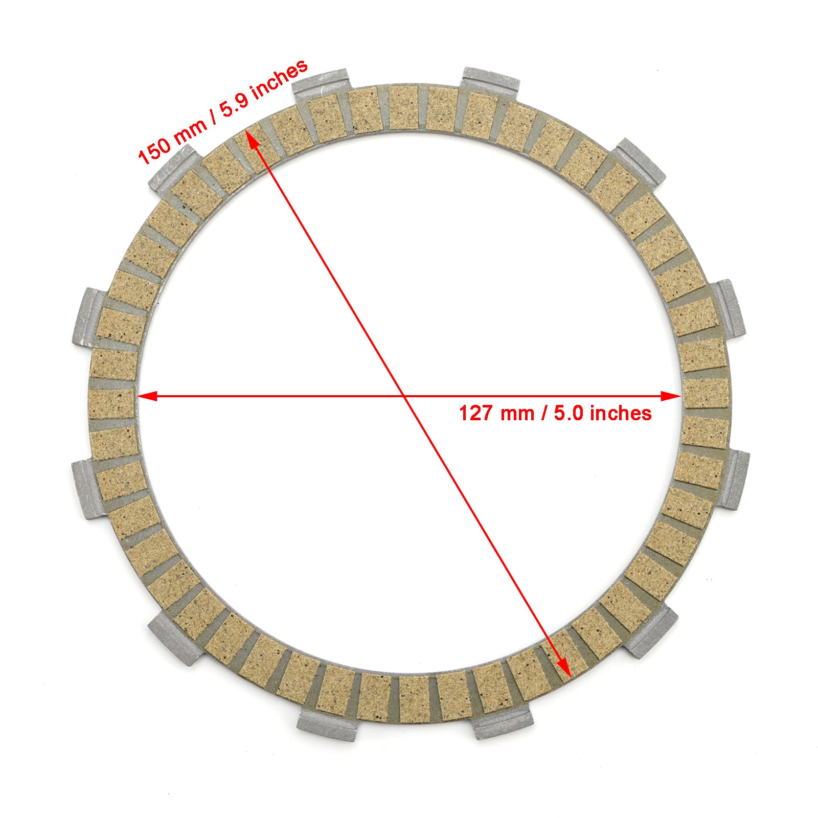 Kopplingssats & Friktionsplattor för Suzuki AN650 Burgman 03-16 AN650Z Burgman 13-18