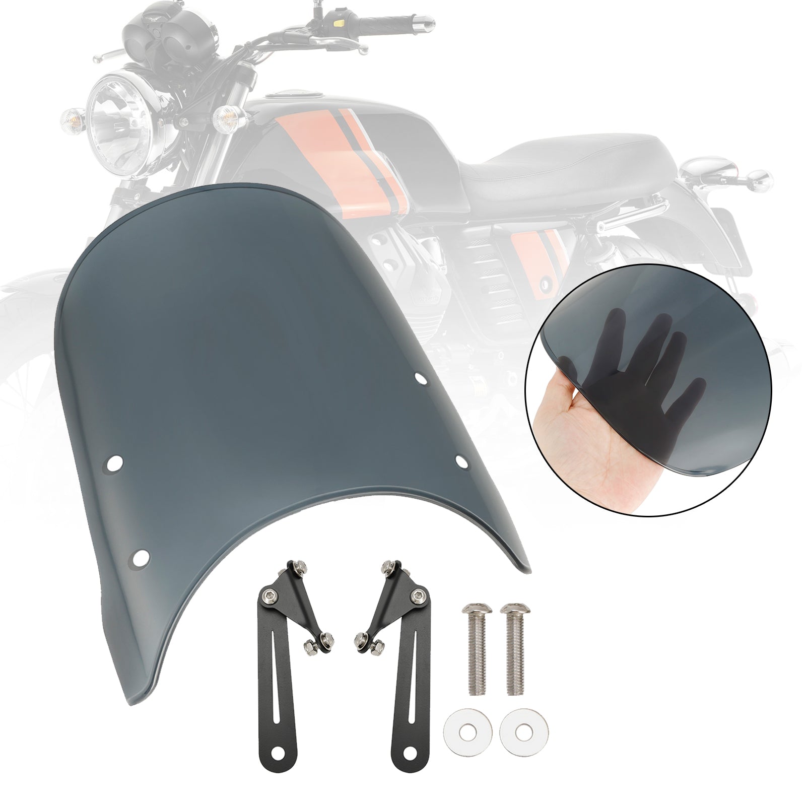 Voorruit Voorruit geschikt voor Scrambler 1200 XC XE 19-23 Street Twin 900 16-23