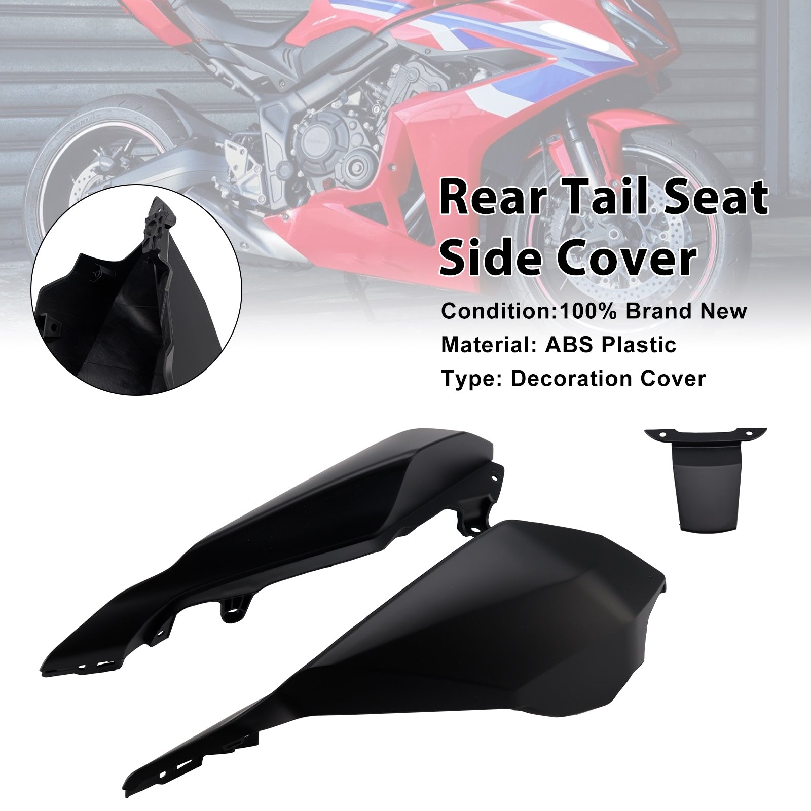 2024-2025 HONDA CBR650R CB650R Zadné chvostové sedadlá na strane krytu