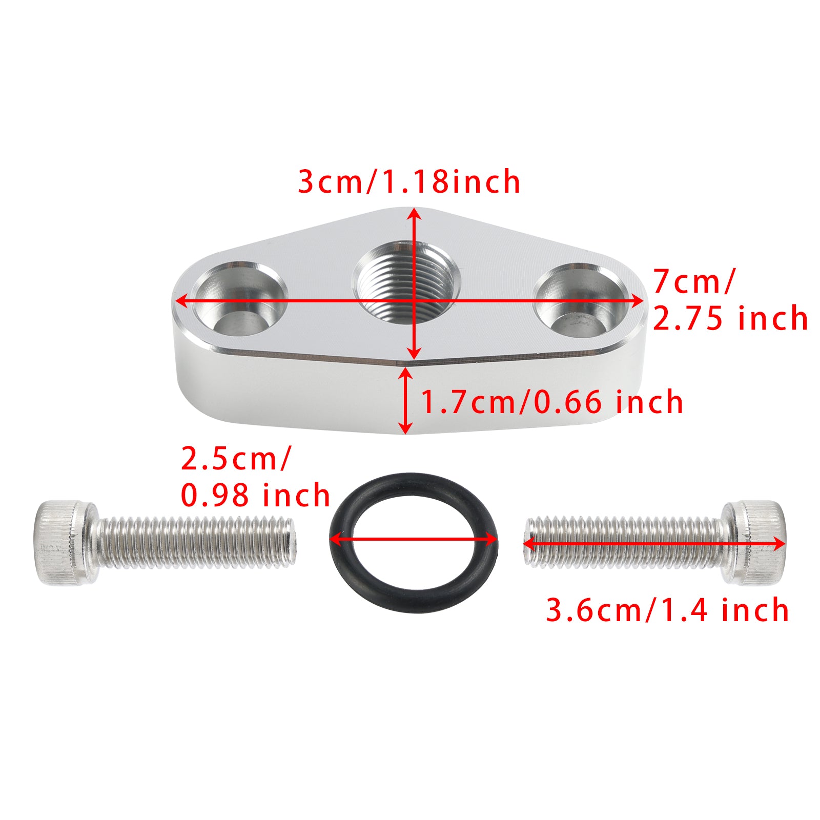 Oliedruksensor adapterplaat M16 x 1,5 551623 voor Chevy LS