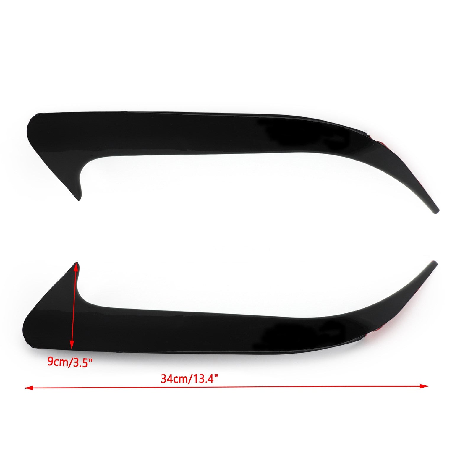 2014-2018 Mercedes W117 CLA Class Black Rear Bumper Spoiler Air Vent Cover