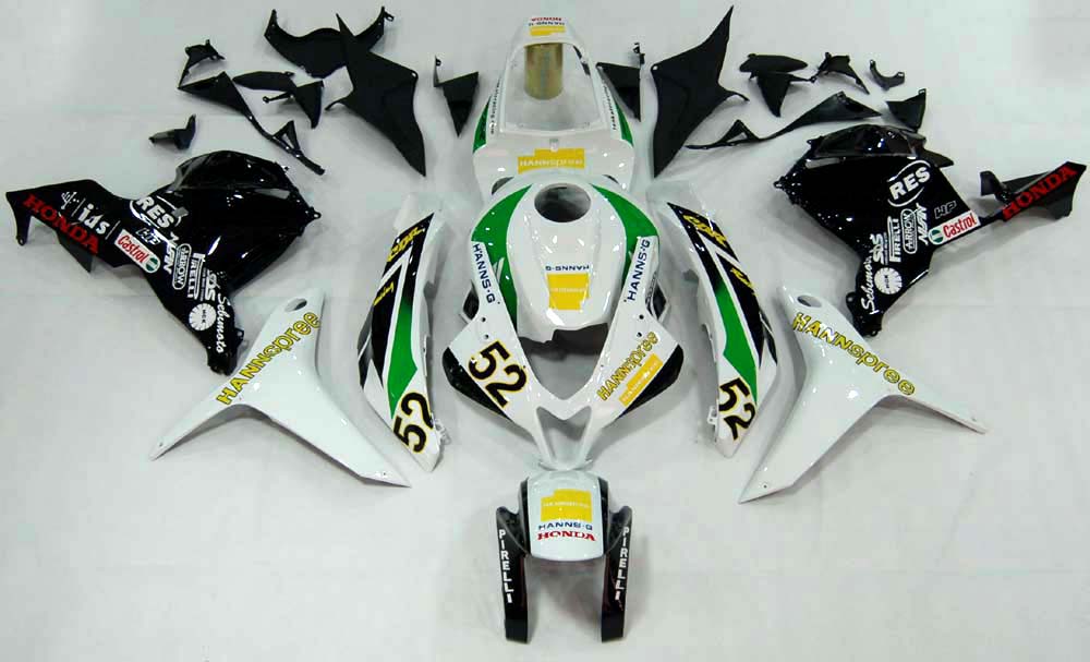 2009-2012 Honda CBR 600 RR Multi-Color No.52 Hannspree Racing Fairings Generic