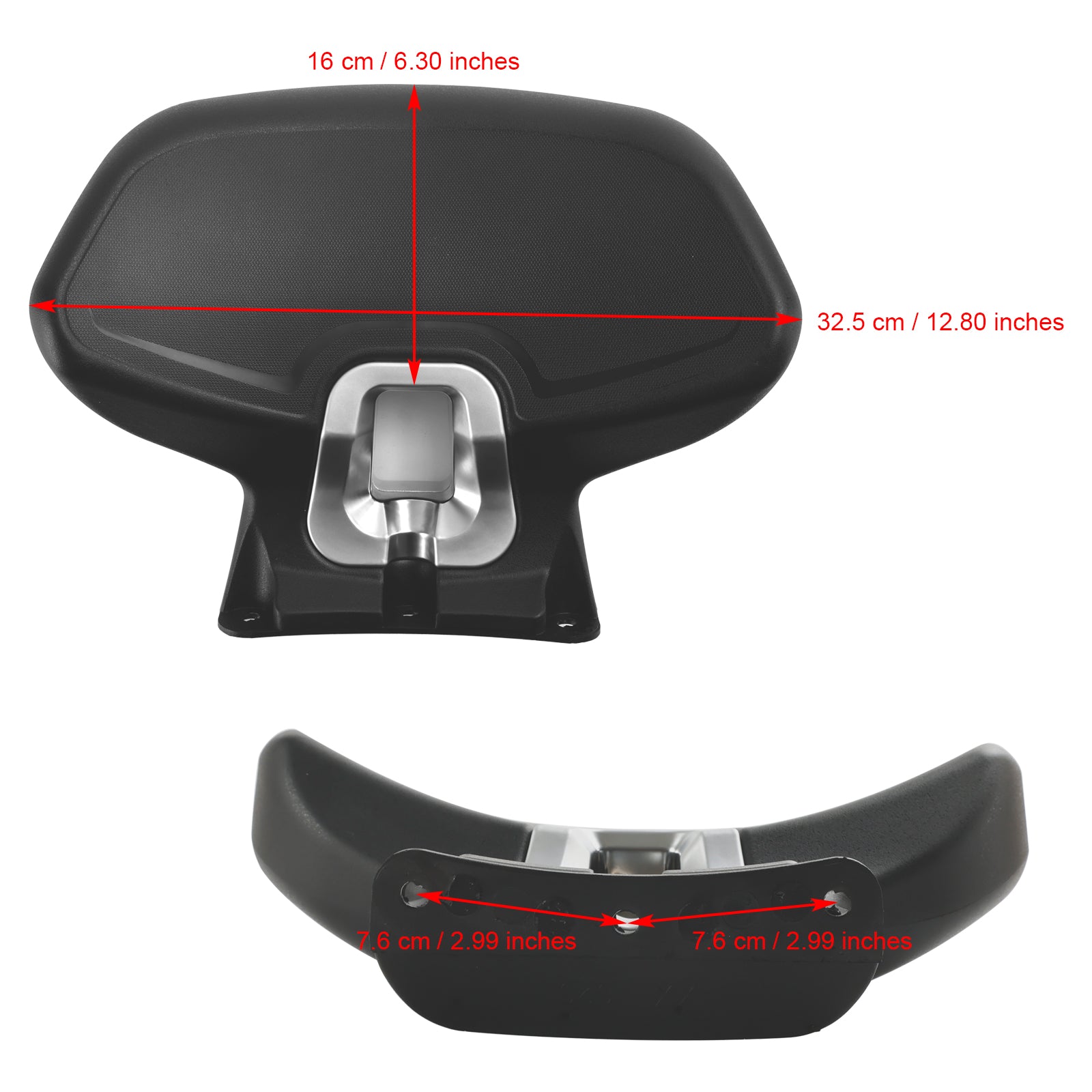 KYMCO S350 Passagier Sissy Bar Rugleuning tbv