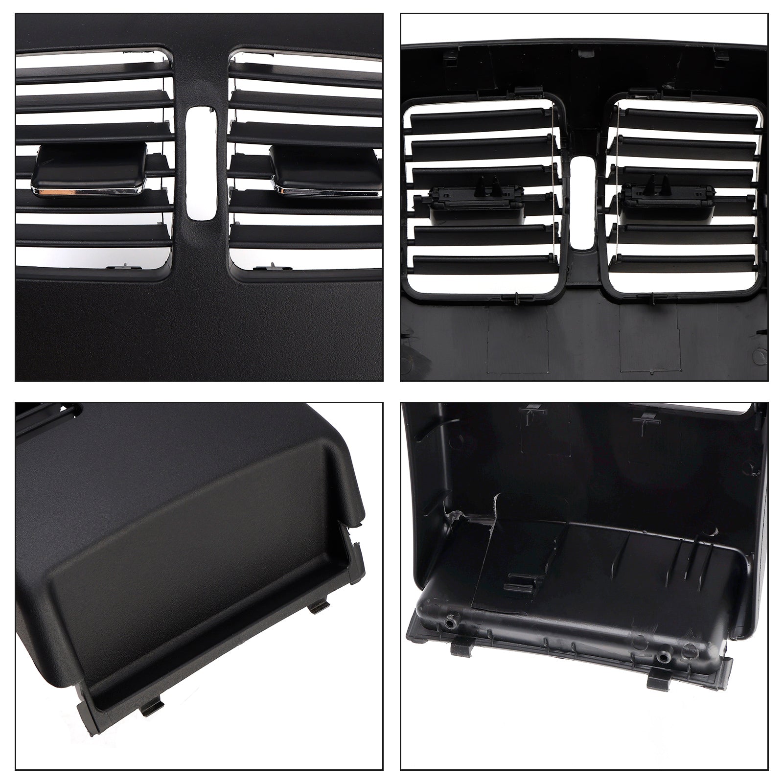 Cubierta negra del panel de ventilación de aire acondicionado de la consola central trasera para Benz Clase C W204 2007-14