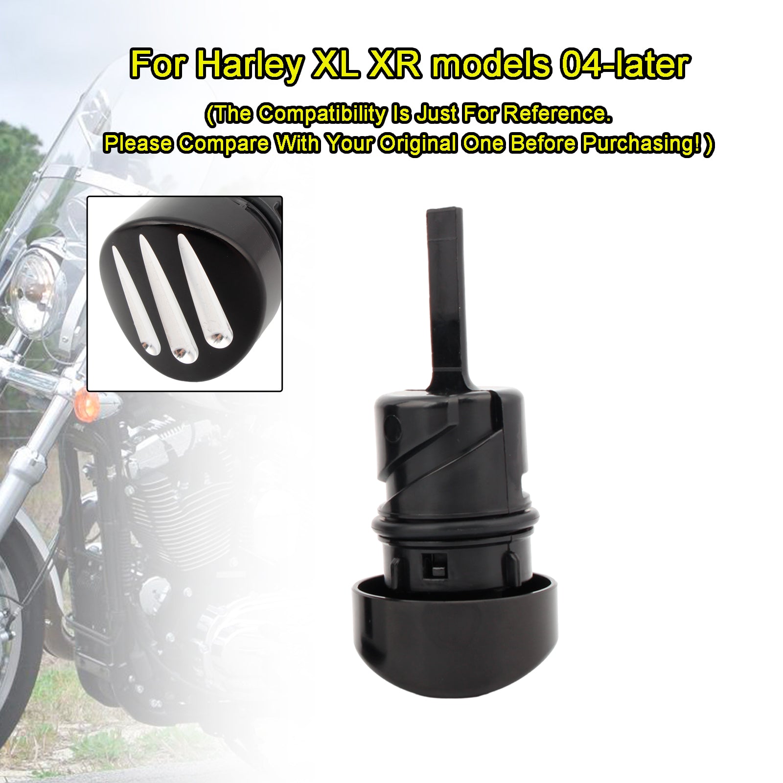 Oliepeilstok Tankdop Plug Voor Sportster XL883 XL1200 2004-2016