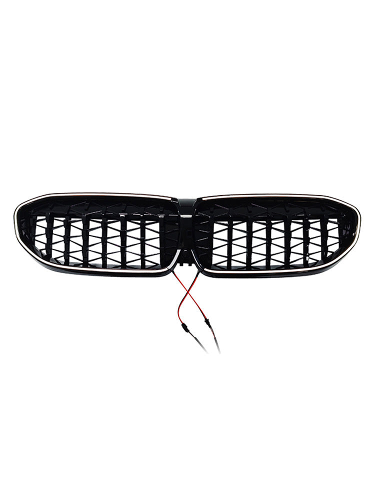 Diamond Kidney Grille Grill 51138072085 Fit BMW 3 Series G20 2019-2022 Black