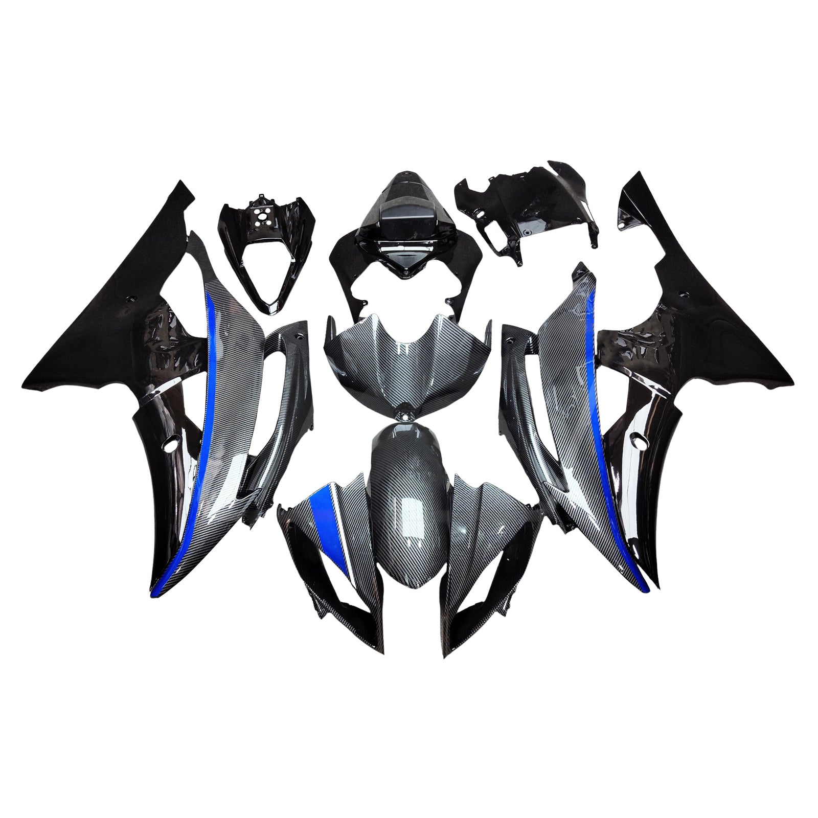 Injection Fairing Kit Bodywork Plastic ABS For Yamaha YZFR6 YZF-R6 2008-2016