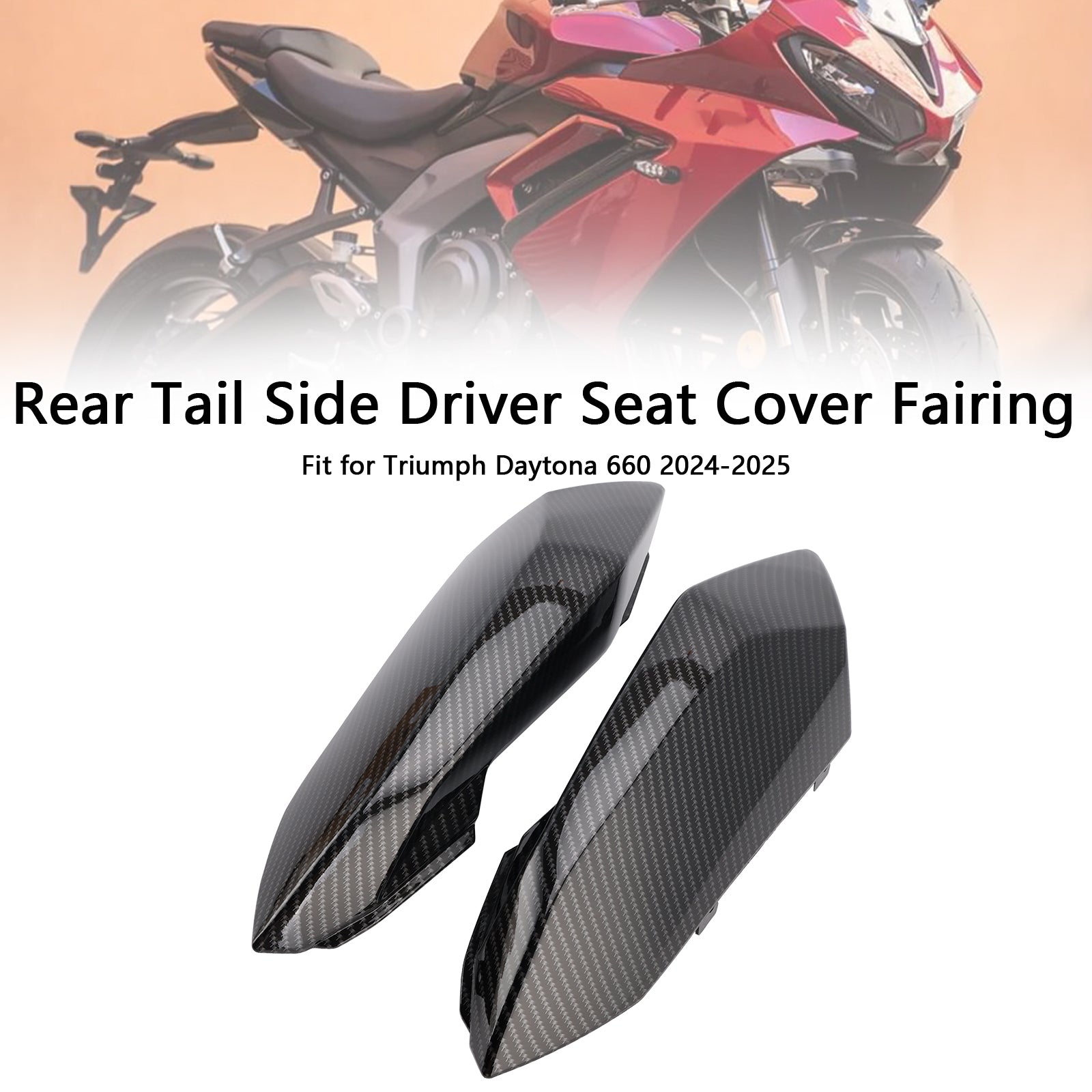 2024-2025 Daytona 660 Rear Tail Side Driver Seat Cover Fairing