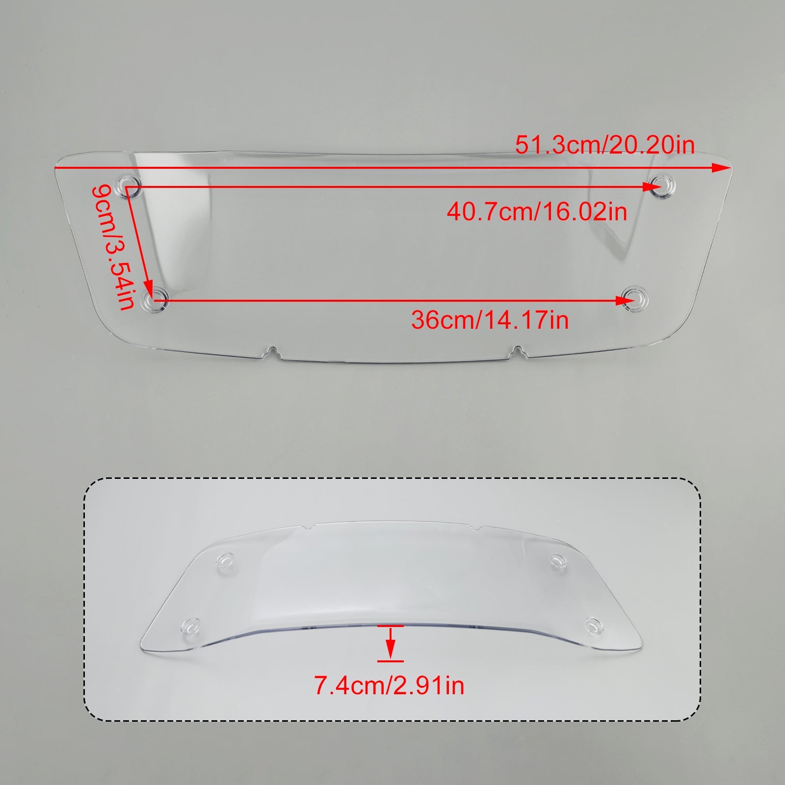 Pare-brise adapté pour CVO Street Glide FLHXSE 2023 2024 Wave