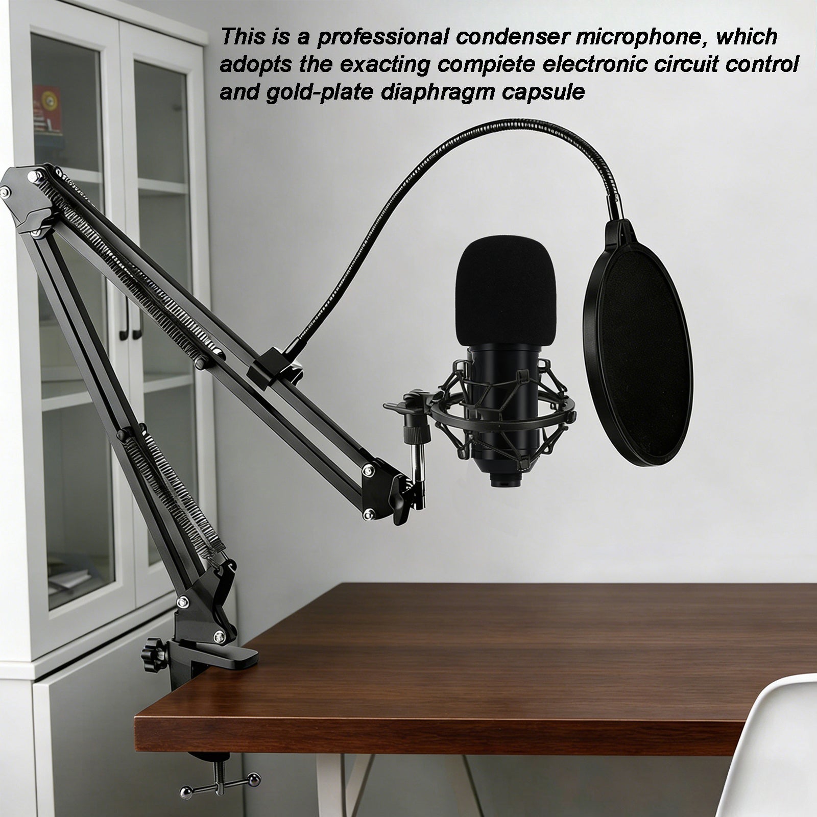 Microphone à condensateur USB BM800, Kit de Microphone de Studio PC pour chant et Streaming