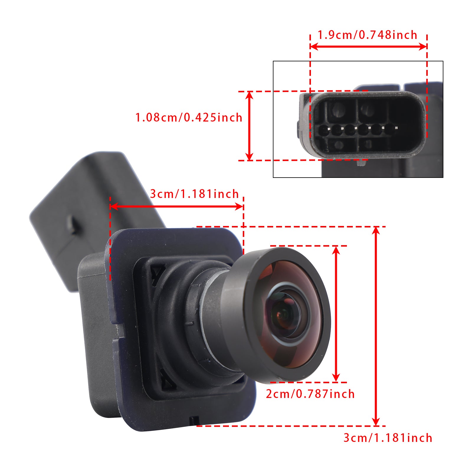 Câmera de backup reversa traseira Park Assist para Ford Focus 2015-2018 F1ET-19G490-AC