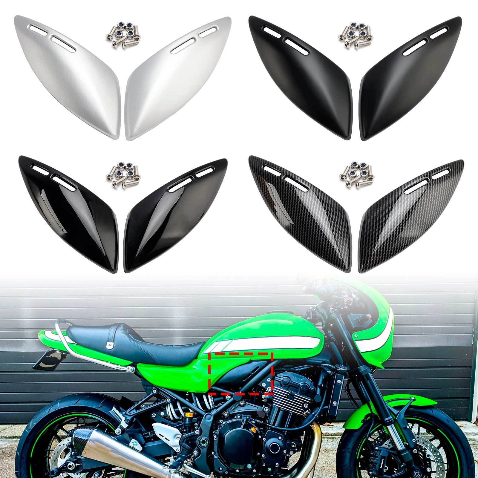 Gas Tank Side Cover Panel Fairing Cowl For Kawasaki Z900RS 2018-2024