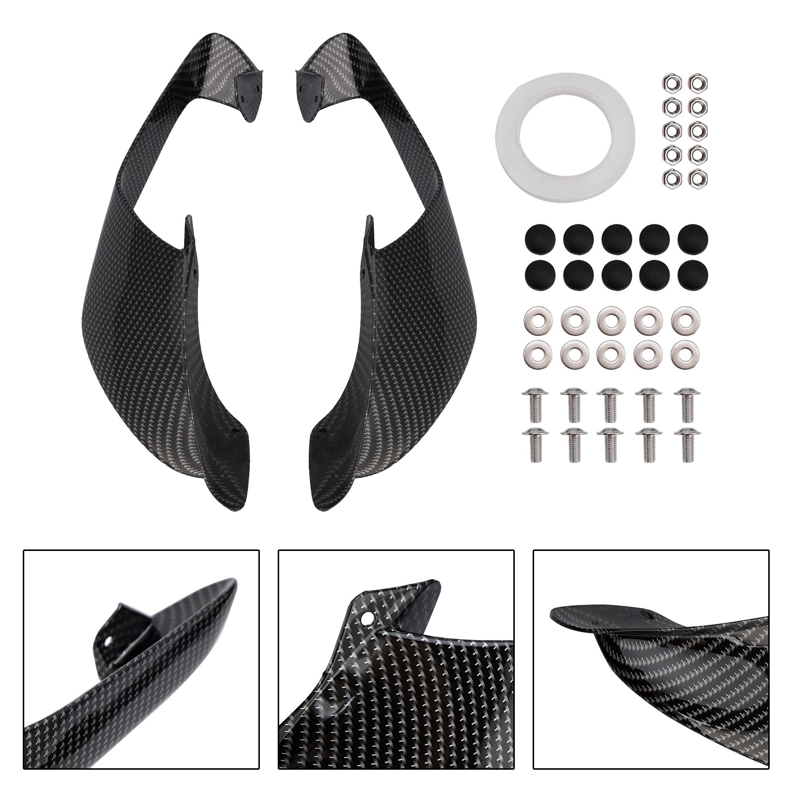 2021-2024 Yamaha YZF R1 R1M ailes latérales avant ailes becquet carénage
