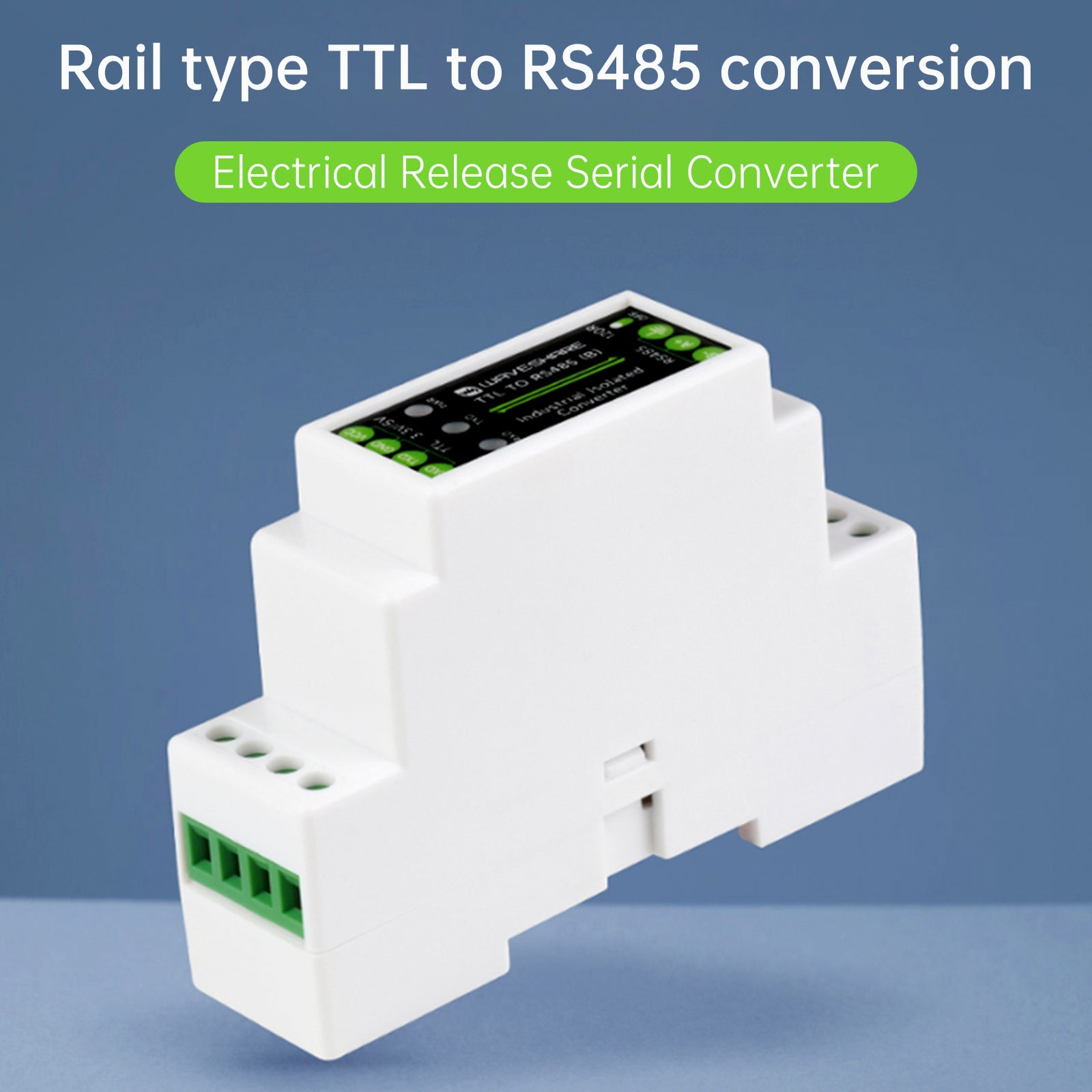 TTL naar RS485 elektrische isolatiemodule DIN-rail seriële converter overspanningsbeveiliging