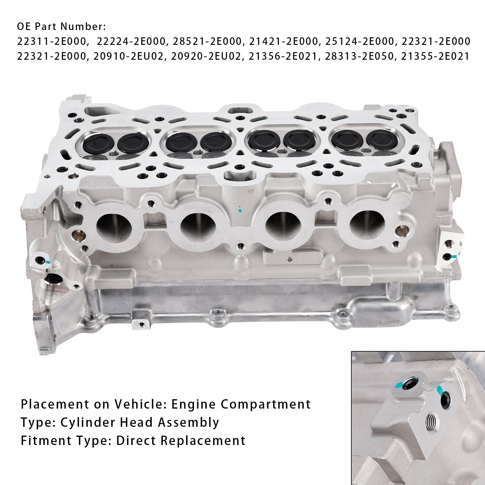 G4NB Cylinder Head Assembly For Hyundai i30 Elantra Mistra Kia Forte 1.8L 2011-2021