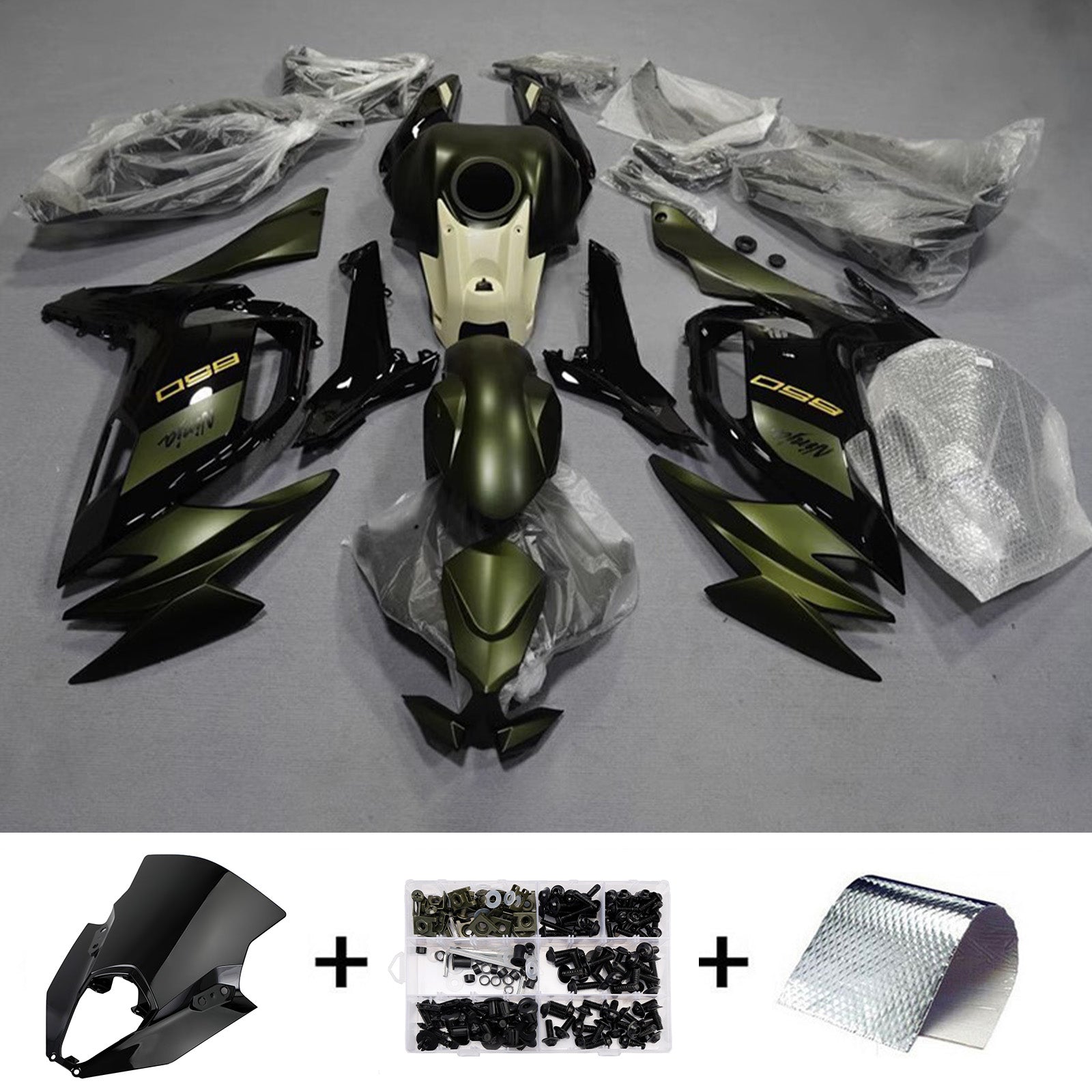 Injection Fairing Kit Bodywork ABS fit For Kawasaki ER-6F Ninja650 2020-2025