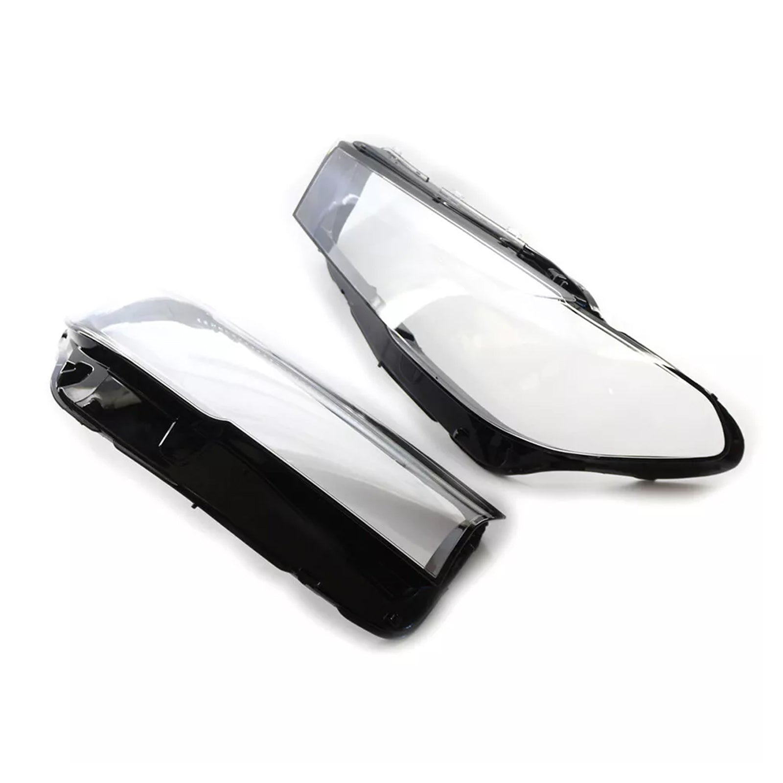 2PCS Headlight Headlamp Lens Cover Shell For BMW 5 SERIES G30 G38 2020-2022