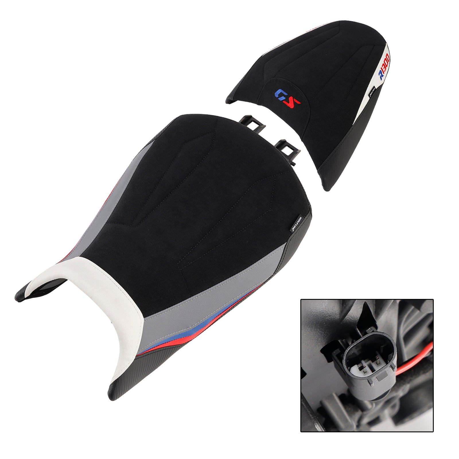 Driver&Passenger Seat Kit Rear Cushion White For Bmw R1300Gs R 1300 Gs 24-25