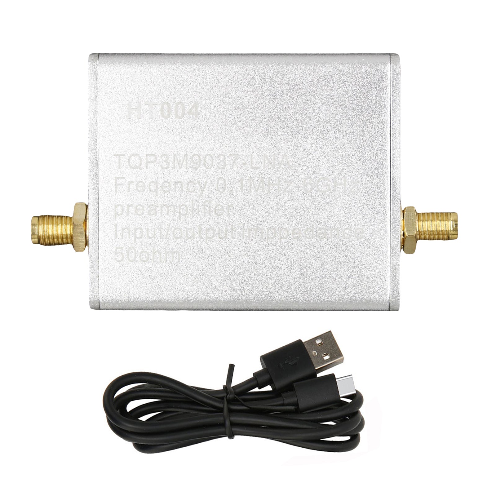 100K-6GHz Full Band Low Noise Versterker 20dB High Gain Power Voorversterker HT004