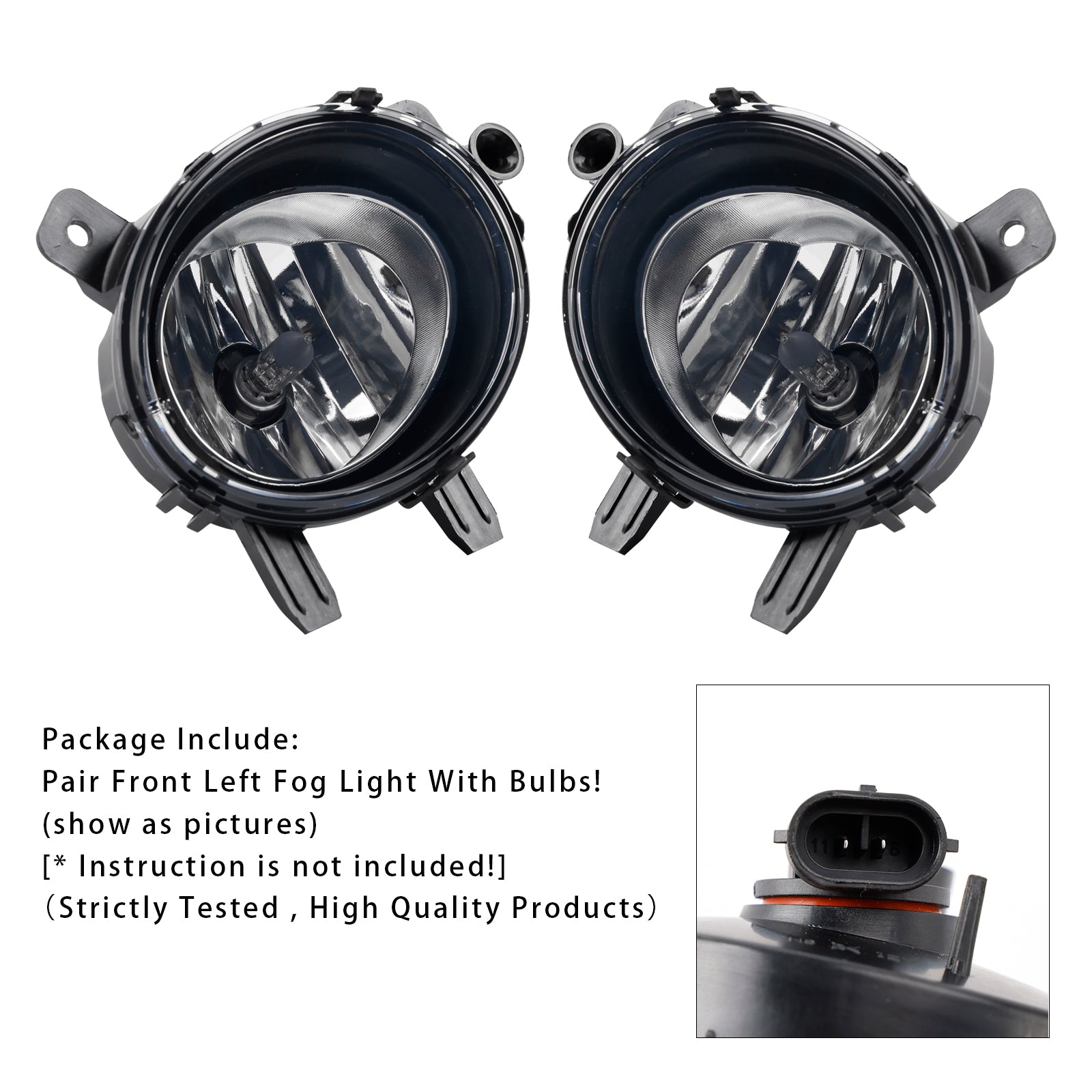 Luz de nevoeiro dianteiro de par com lâmpadas para BMW F20 F21 F30 F31 F80 2011-2019