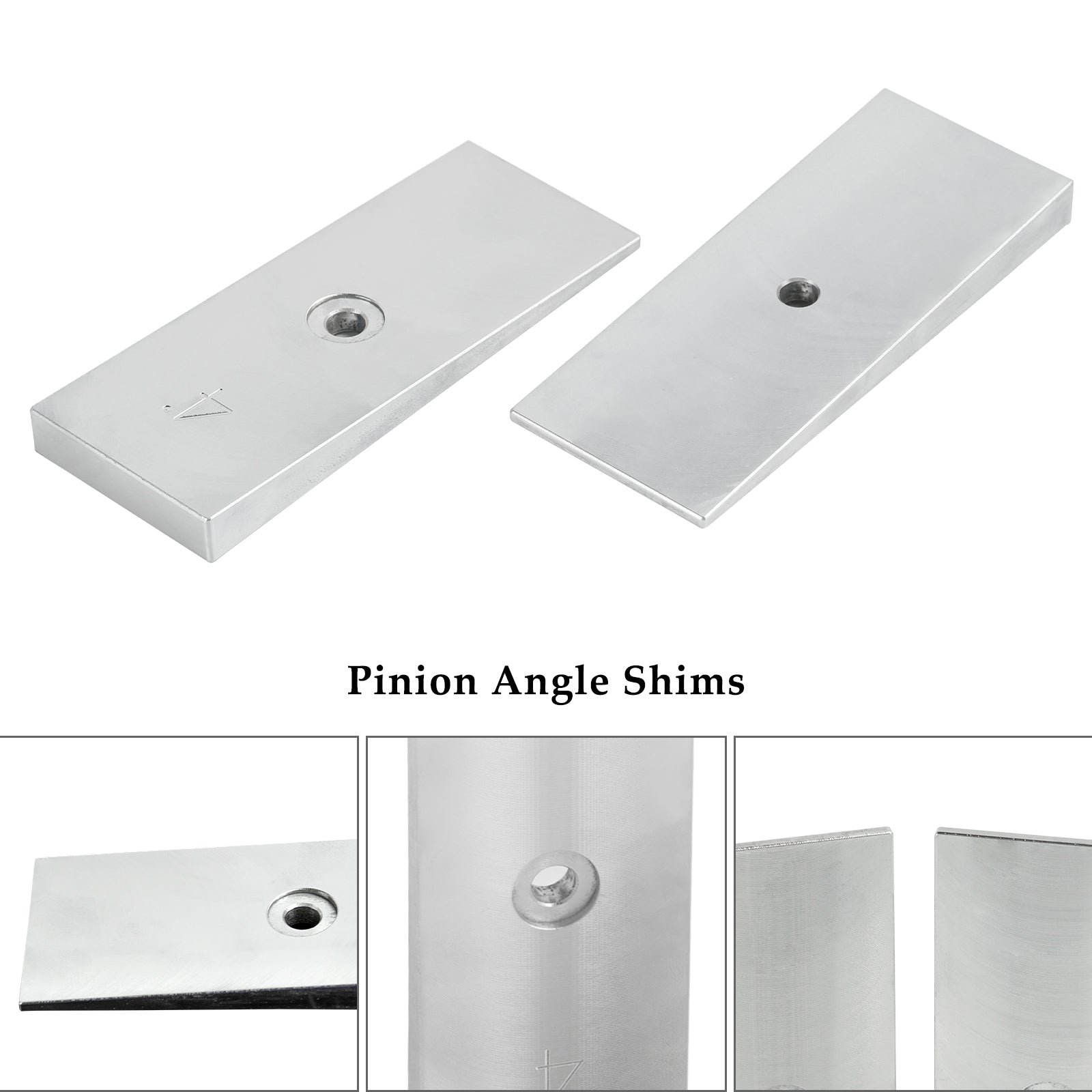 2PCS 2" Wide 4°Degree Steel Leaf Spring Degree Shims