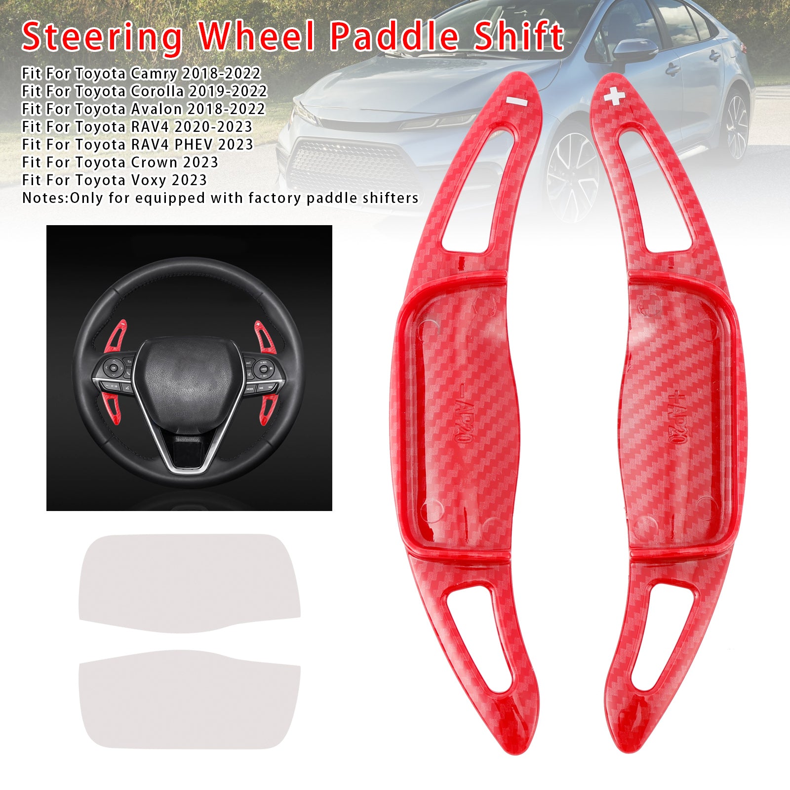 Stuurwiel schakelpeddelverlenging voor Toyota Camry Avalon