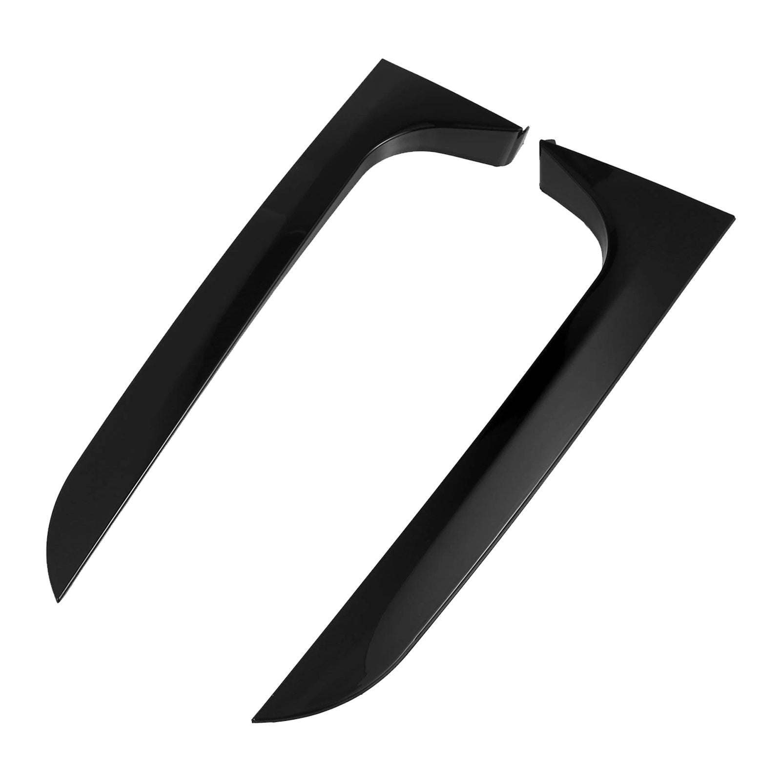 Bloss Black Paire arrière Spoiler de l'aile latérale de la lunette arrière pour Audi A6 C7 ALLORK 12-18