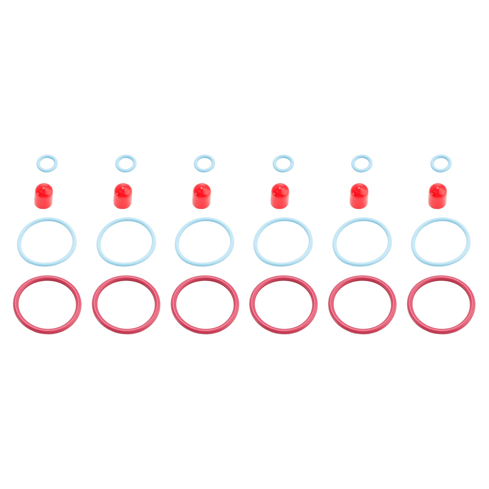 CAT C15/3406E Externé 6ks palivové vstrekovače TEAL O-RING KIT NASTAVENIE CATERPILLAR 2481394 248-394 189-5390 1895390