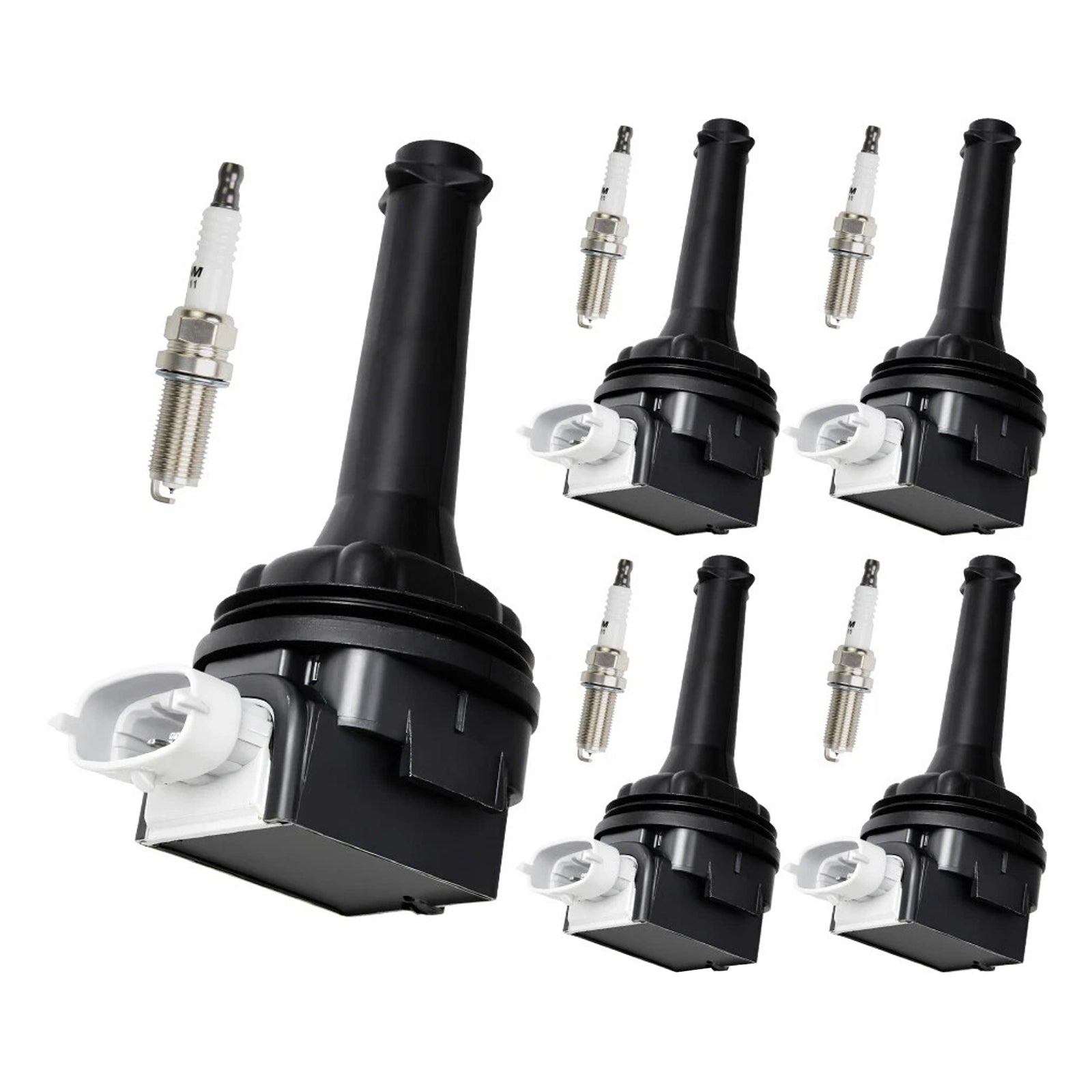 Pack de 5 bobines d'allumage UF517 + bougies d'allumage pour Volvo S60 2,5l L5 2012 – 2016