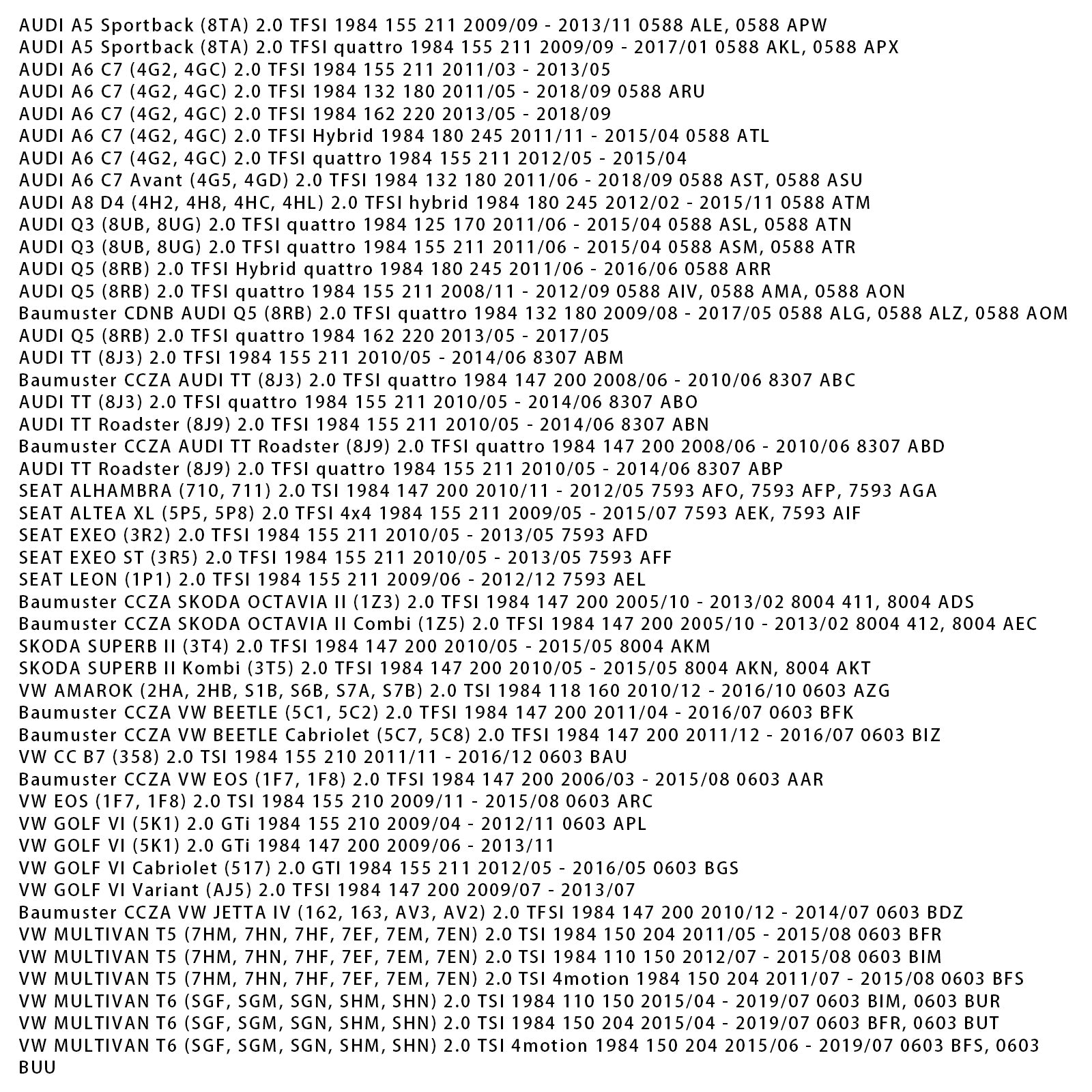 2007/09-2018/07 VW TIGUAN (5N_) 2.0 TFSI 4motion 1984 147 200 Vacuümpomp 06J145100P