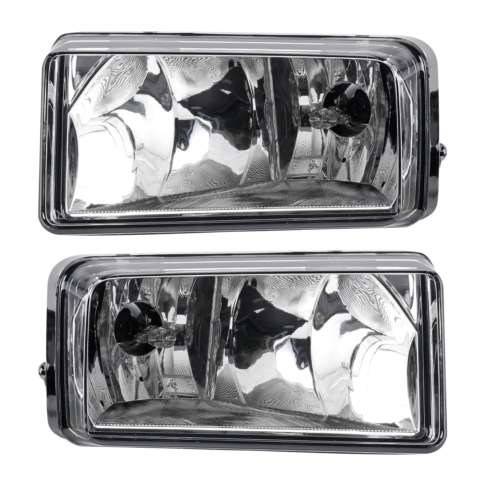 Pair Front Fog Light Lamps With Bulbs For Chevy Silverado 2007-2013 Clear Lens