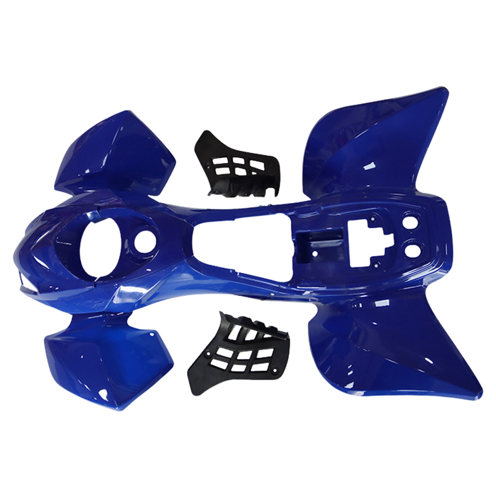 Kit de couverture de garde-boue de carénage en plastique 125cc Tiger Quad Dirt Bike ATV bleu