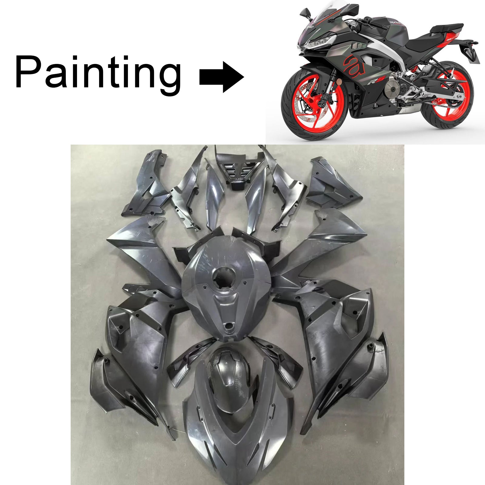 Kit de carénage d'injection Aprilia RS 457 RS457 2024-2025