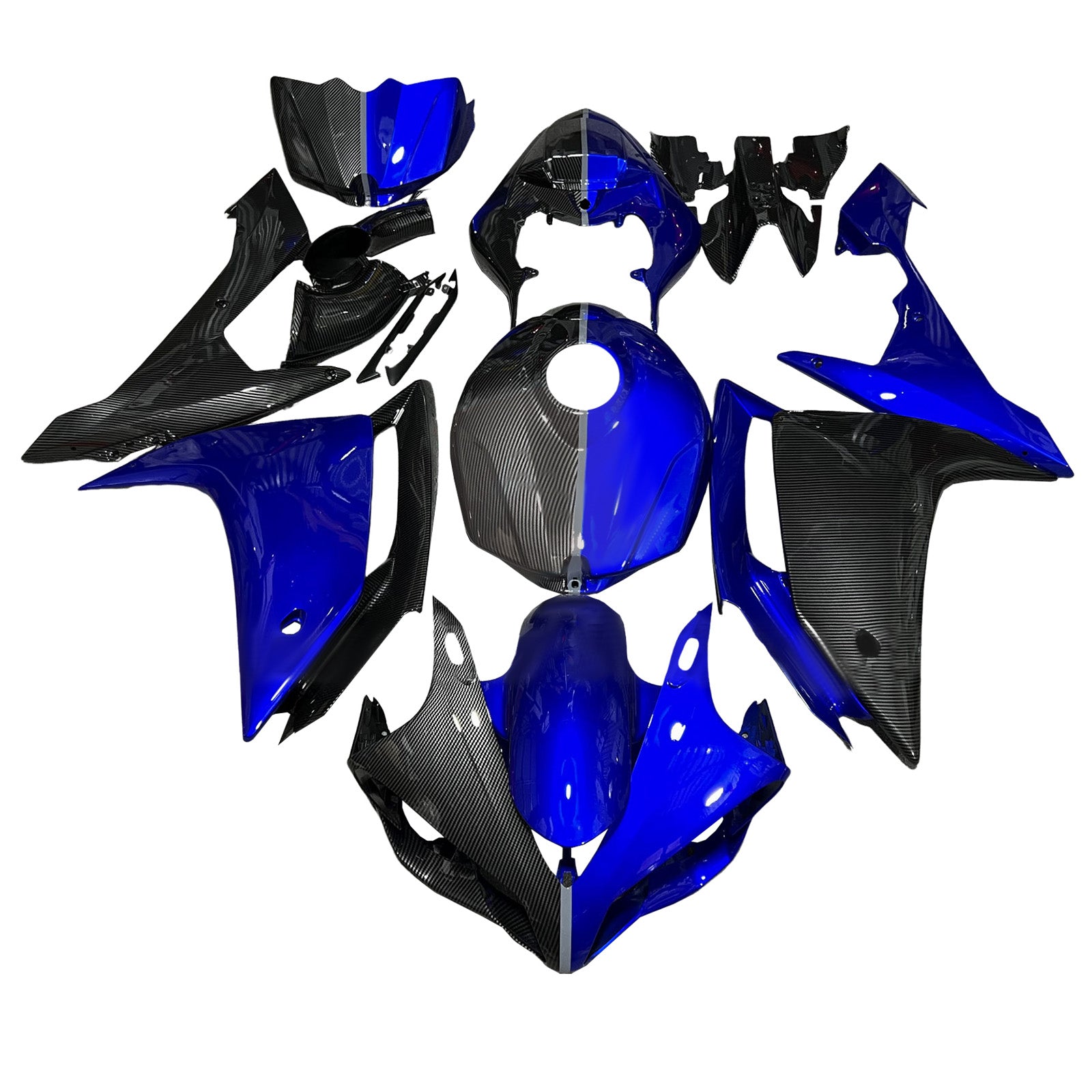Injectiekuipset carrosserie kunststof ABS voor Yamaha YZFR1 YZF-R1 2007-2008