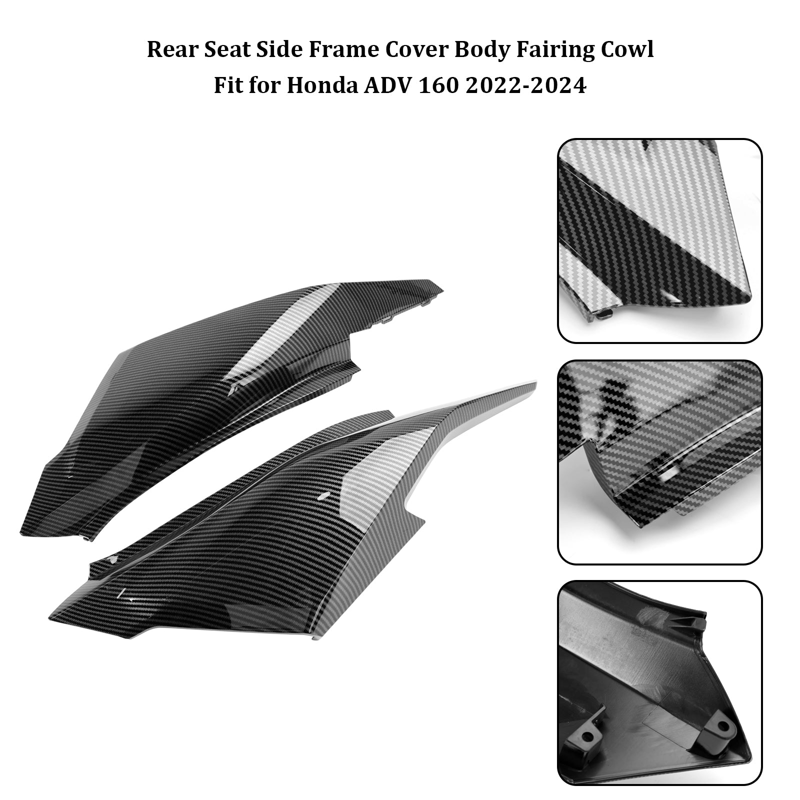 2023-2024 Honda ADV 160 Rear Seat Side Frame Cover Body Fairing Cowl